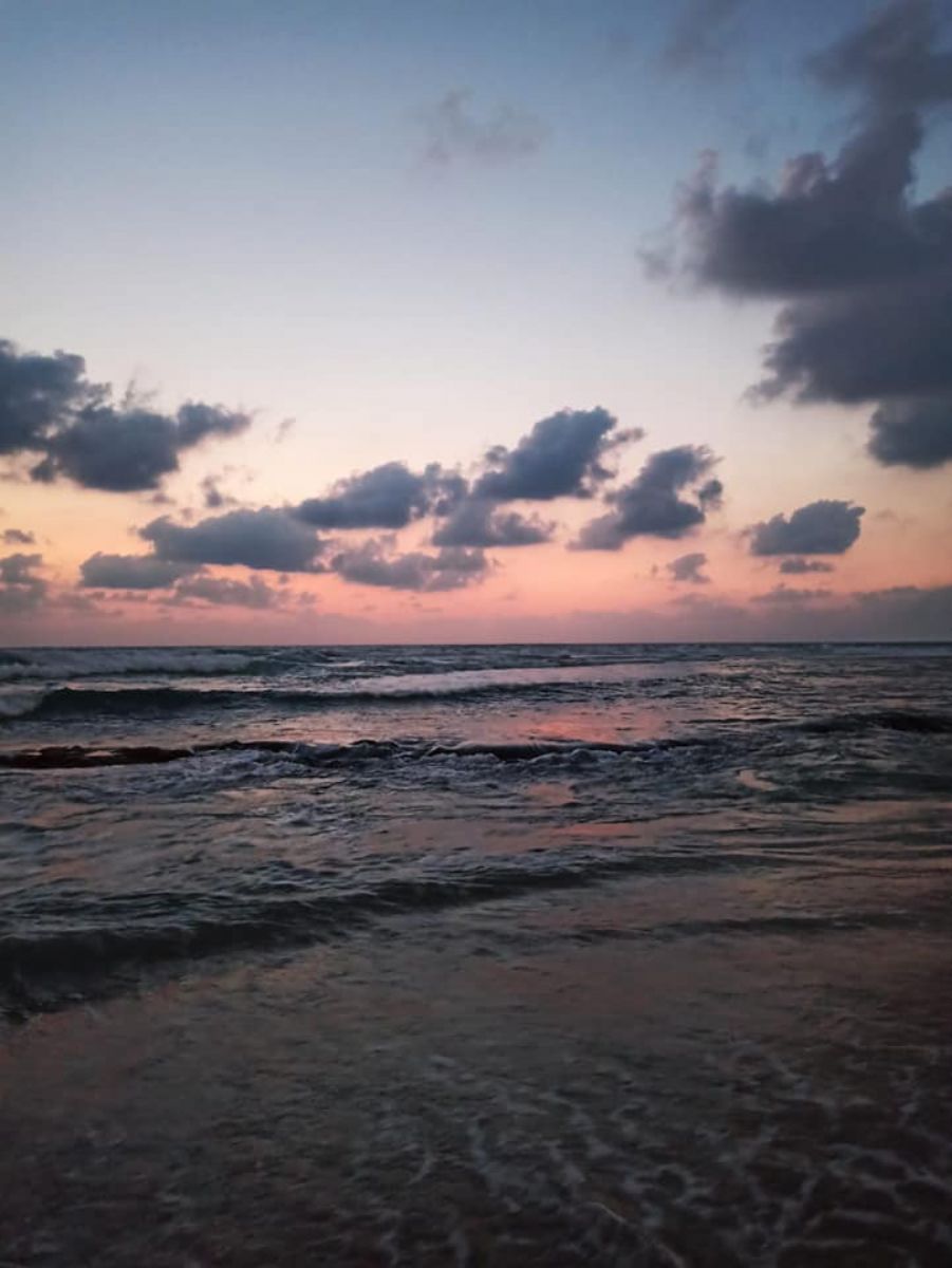 غروب الشمس من يافا تصوير حنين عودة