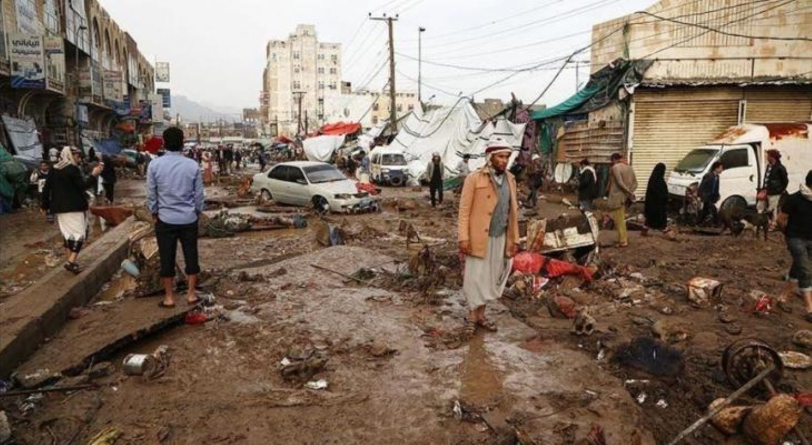 تضرر 13 ألف أسرة جراء الأمطار في اليمن